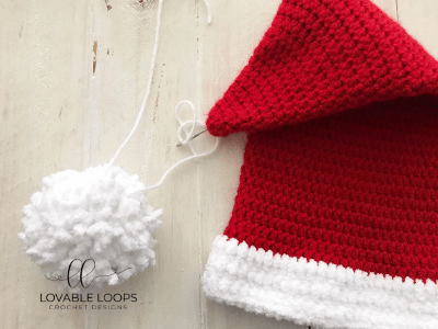 crochet santa hat pattern