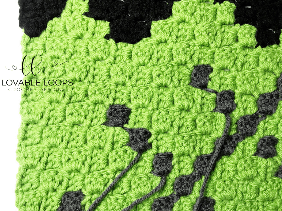 crochet frankenstein c2c blanket pattern