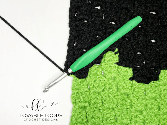 crochet frankenstein c2c blanket pattern