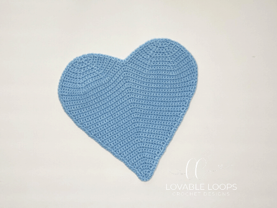 crochet heart pillow free pattern