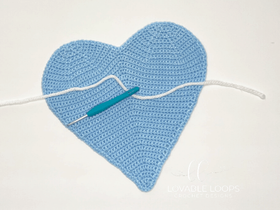 crochet heart pillow free pattern