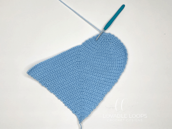 crochet heart pillow free pattern