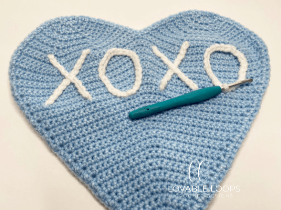 crochet heart pillow free pattern