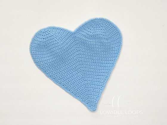 crochet heart pillow free pattern