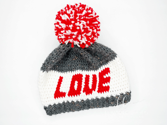 timeless slouch boho love beanie hat free crochet pattern