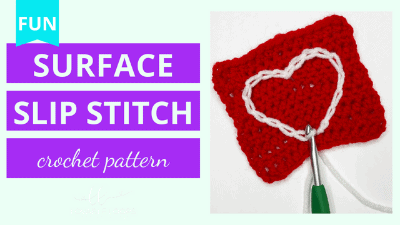surface slip stitch crochet pattern tutorial