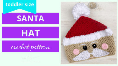 crochet santa hat crochet pattern tutotrial