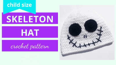 skeleton beanie hat crochet pattern tutorial