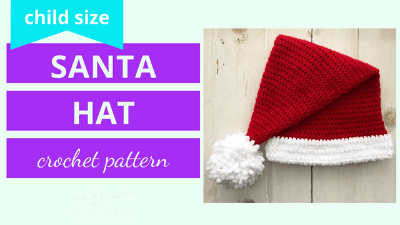 santa hat crochet pattern tutorial