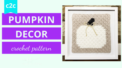 pumpkin decor crochet pattern tutorial
