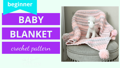 baby blanket beginner crochet pattern tutorial