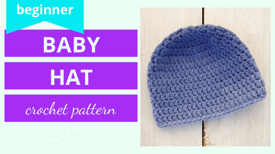 baby hat crochet patttern tutorial