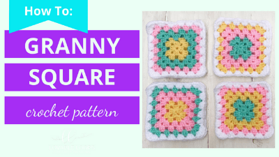 granny square crochet pattern tutorial