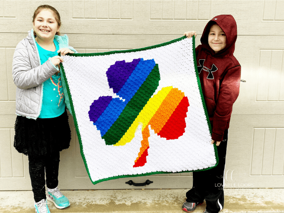 shamrock blanket free crochet pattern