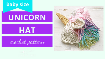 unicorn hat crochet pattern tutorial