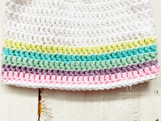 messy bun beanie free crochet pattern