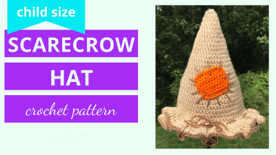 scarecrow hat crochet pattern tutorial