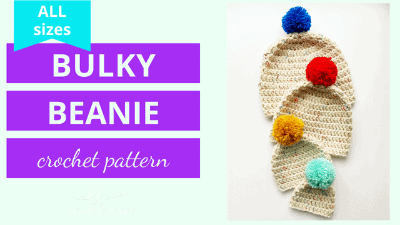 bulky beanie crochet pattern tutorial