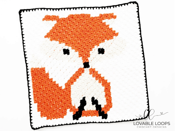 fox graph c2c crochet pattern free and easy