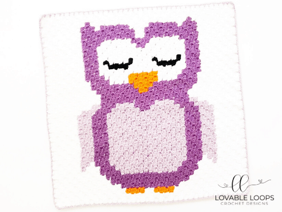 owl graph c2c crochet pattern free and easy