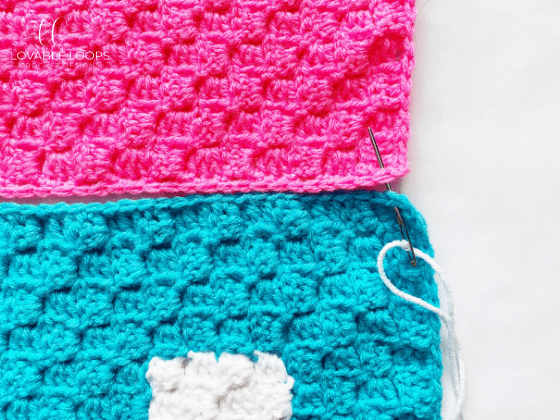 Paw Print Blanket c2c Crochet Pattern Free