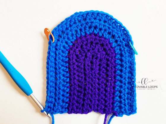 rainbow pillow free crochet pattern