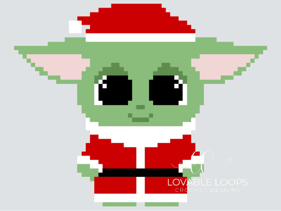 santa baby yoda blanket crochet pattern