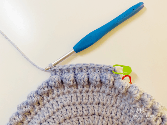 bobble stitch beanie crochet pattern