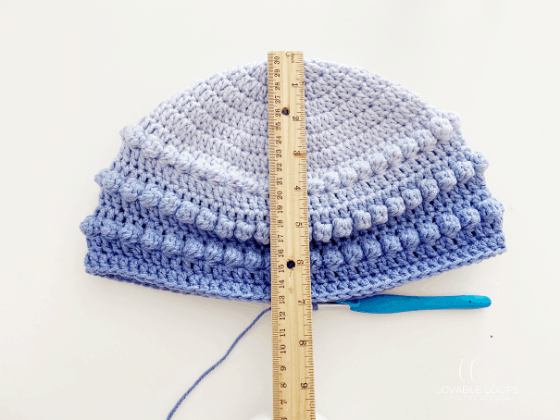 bobble stitch beanie crochet pattern