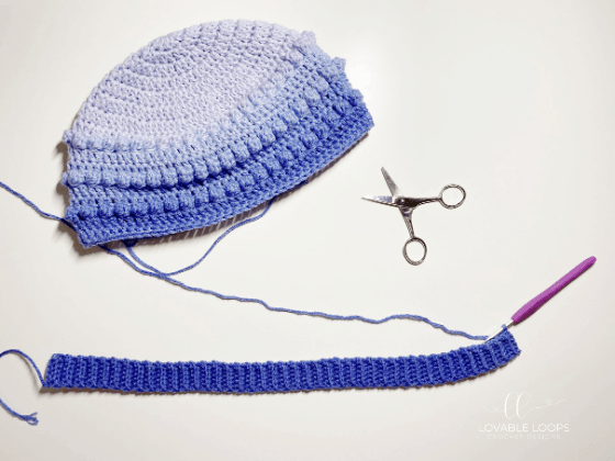 bobble stitch beanie crochet pattern