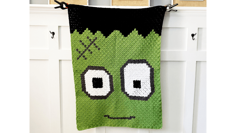 frankenstein blanket free crochet pattern