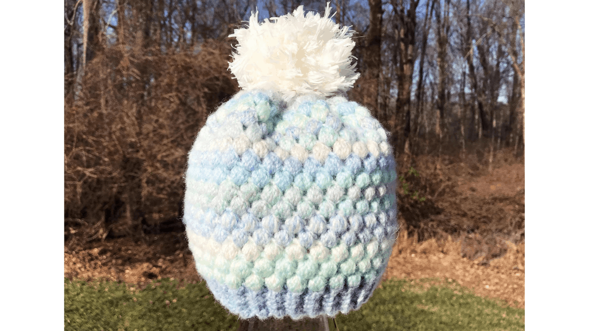puff stitch beanie crochet pattern