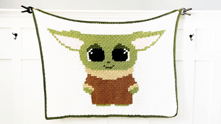 yoda star wars blanket free crochet pattern