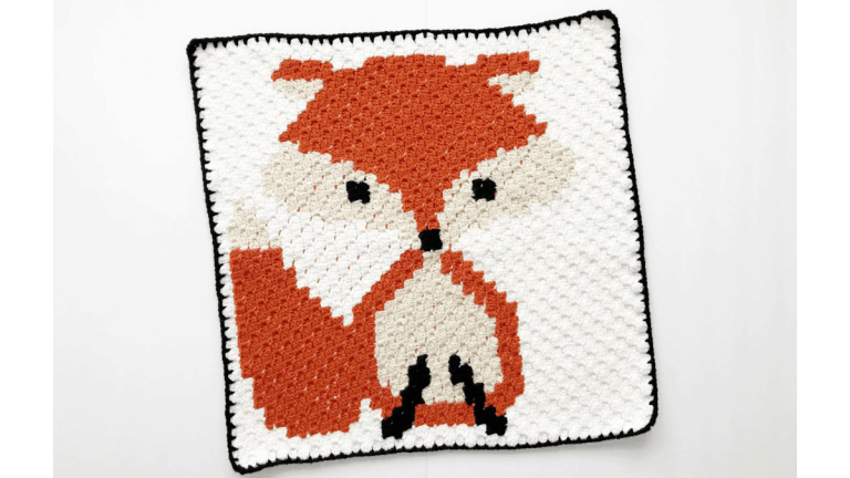 fox c2c crochet pattern