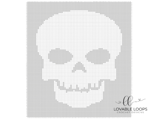 skeleton throw blanket crochet pattern