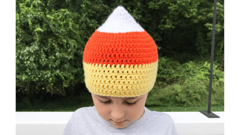 candy corn hat crochet pattern