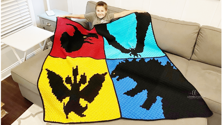 Godzilla Blanket Crochet Pattern