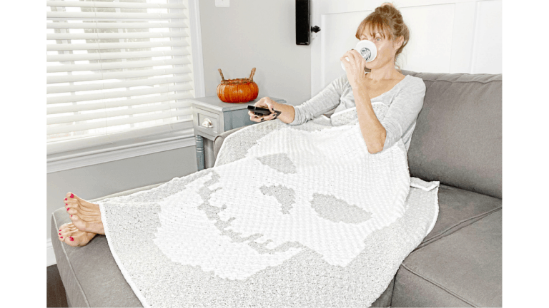 skeleton throw blanket crochet pattern