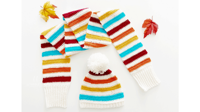 Fall Fling Hat & Scarf Set