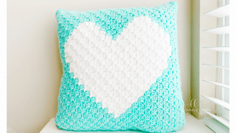 c2c Heart Pillow