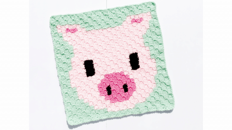 Pig Emoji c2c Square