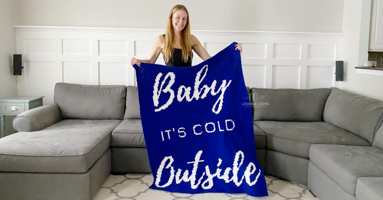 Corner to Corner Crochet Winter Blanket